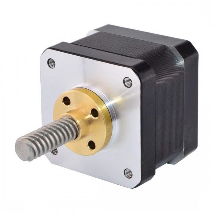 Nema 17 Externer Linear Schrittmotor 34 mm Stapel 0,4 A Leitung 8 mm Länge 32 mm für DIY 3D Drucker Kits
