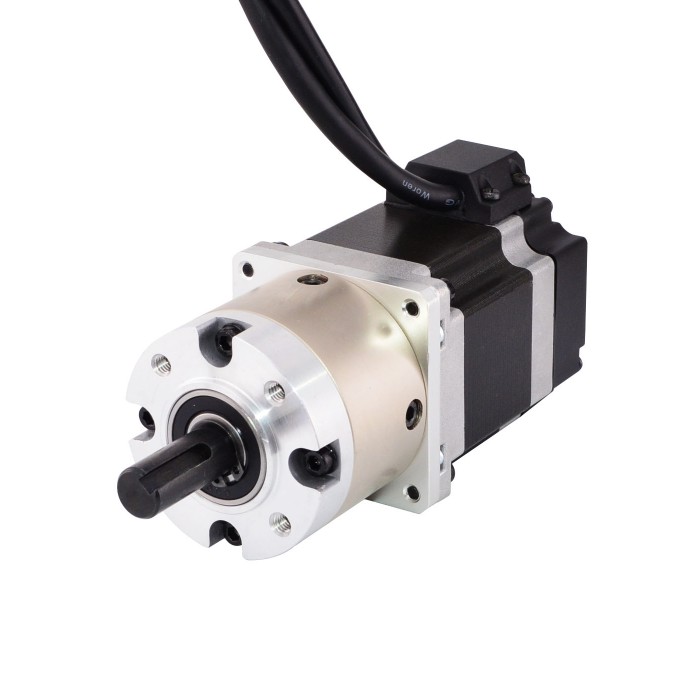 Nema 23 Closed-Loop Getriebeschrittmotor mit 4:1 Planetengetriebe 1000CPR 1.8 Grad 1.25Nm Bipolar Closed-Loop Schrittmotor