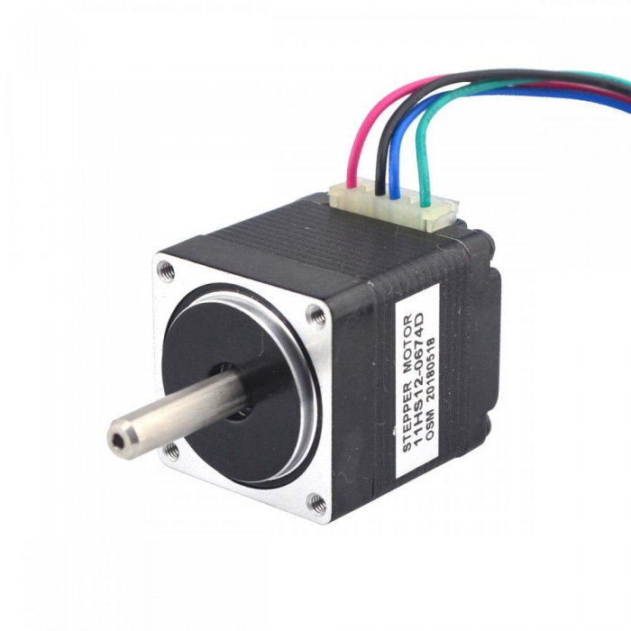 Doppelwelle Nema 11 Bipolar 1,8° Grad 7Ncm 0.67A 3.75V 28x28x31.5mm 4 Drähte Bipolar Miniatur Schrittmotor