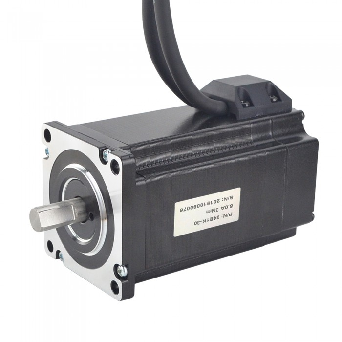 Nema 24 Wasserdichter Closed-Loop-Schrittmotor 1.8 Grad 3Nm 5.0A mit Encoder 1000CPR 2 Phasen Schrittmotor