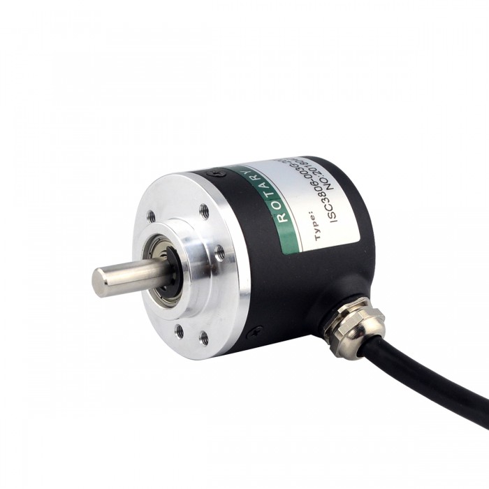 Schrittmotor Encoder 200 CPR Inkrementaler Schrittmotor Drehgeber ABZ 3-Kanal 6 mm Vollwelle ISC3806