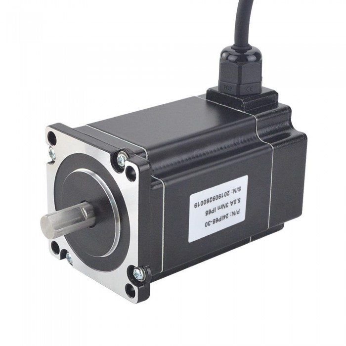 P Serie IP65 Wasserdichter Nema 24 Schrittmotor 1,8 Grad 5.0A 3Nm 2 Phasen Hybrid Schrittmotor