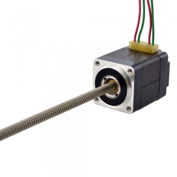 NEMA 8 Nicht-gefangener Acme Linearer Schrittmotor 1.8° 0.5A 0.015Nm 28,2mm Stapelschraube Steigung 1mm