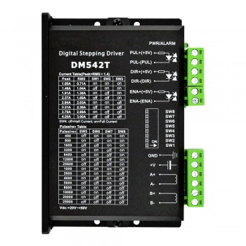 Digitaler Schrittmotortreiber DM542T Schrittmotor Treiber 1.0-4.2A 20-50VDC für Nema 17, 23, 24 Schrittmotor