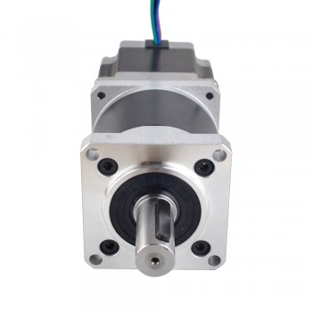 Doppelwellen Nema 23 Schrittmotor mit 50: 1 Planetengetriebe 102Ncm 2.8A 2.5V Nema23 Getriebe Schrittmotor