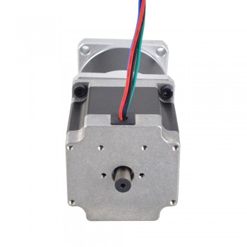 Doppelwellen Nema 23 Schrittmotor mit 50: 1 Planetengetriebe 102Ncm 2.8A 2.5V Nema23 Getriebe Schrittmotor