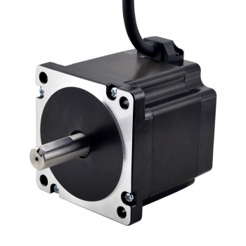 S-Serie Nema 34 Schrittmotor 1.8 Grad 4,8 Nm 6.0 A 14 mm Keilnut Welle 2 Phasen CNC Schrittmotor