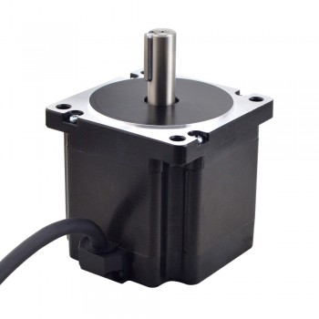 S-Serie Nema 34 Schrittmotor 1.8 Grad 4,8 Nm 6.0 A 14 mm Keilnut Welle 2 Phasen CNC Schrittmotor