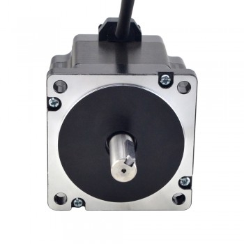 S-Serie Nema 34 Schrittmotor 1.8 Grad 4,8 Nm 6.0 A 14 mm Keilnut Welle 2 Phasen CNC Schrittmotor