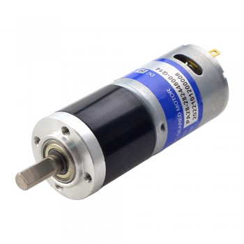 Gebürsteter Gleichstrommotor 24V 0.57Kg.cm 334 U/min mit 13.7:1 Planetengetriebe DC Gebürstetergetriebemotor