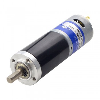 Gebürsteter 24V DC-Getriebemotor 2.45W 8.2Kg.cm 17RPM mit 264:1 Planetengetriebe