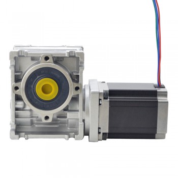 Nema 23 Schrittmotor mit 10:1 Schneckengetriebe L=113mm NMRV30 Drehzahlminderer mit Schneckengetriebe