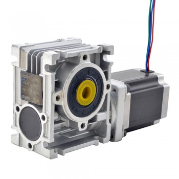 Nema23 Schrittmotor mit 50:1 Schneckengetriebe L=113mm NMRV30 Schneckengetriebe Untersetzungsgetriebe