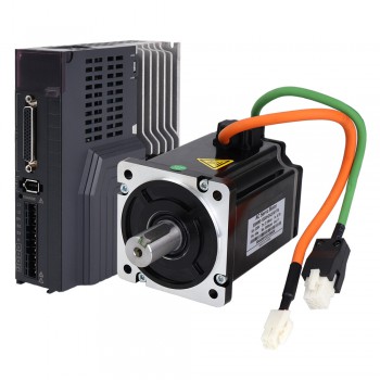 E6 Serie 1000W AC-Servomotor-Kit 3000rpm 3.18Nm 17-Bit Encoder IP65 + 1000W AC-Servomotor-Treiber