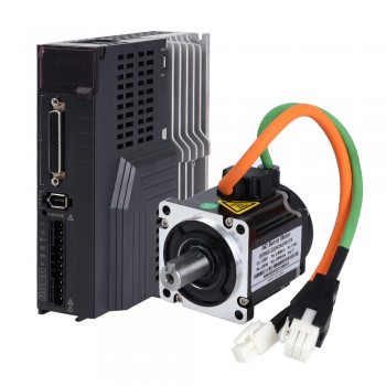 E6-Serie 200W AC-Servomotor-Kit 3000rpm 0.64Nm 17-Bit Encoder IP65 + 200W AC-Servomotor-Treiber