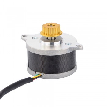 Runder Nema 14 Schrittmotor 0,9 Grad 9,5Ncm0,43A 3,83V mit Riemenscheibe Kleiner Hybrid-Schrittmotor