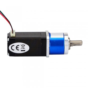 Nema 8 Getriebeschrittmotor Bipolar 0.38 Grad 4Ncm 0.6A 6.0V L=38mm mit Übersetzungsverhältnis 5:1 Planetengetriebe