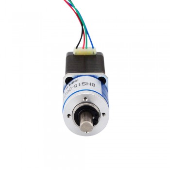 Nema 8 Getriebeschrittmotor Bipolar 6.0V 0.6A 4Ncm 0.095 Grad L=38mm mit Übersetzungsverhältnis 19:1 Planetengetriebe