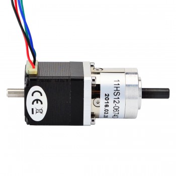 Nema 11 Planetengetriebe Schrittmotor mit Hinterer Welle 5: 1 Planetengetriebe Getriebeschrittmotor