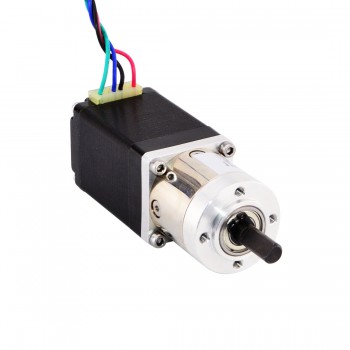 Nema 11 Bipolarer Schrittmotor mit Planetengetriebe 51:1 0.35 deg 4.56V 0.67A 10Ncm Getriebeschrittmotor