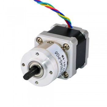 Nema 14 Bipolarer Schrittmotor mit Planetengetriebe 5:1 0.35 deg 5.4V 0.67A 18Ncm Getriebeschrittmotor