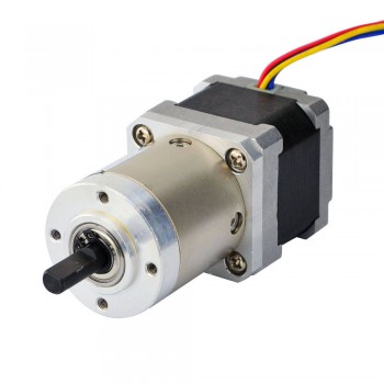 Nema 14 Schrittmotor mit Getriebe 27:1 NEMA14 0.8A 0.067 Grad 5,4 V 18Ncm 4 Drähte