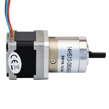 Nema 14 Schrittmotor mit Getriebe 27:1 NEMA14 0.8A 0.067 Grad 5,4 V 18Ncm 4 Drähte