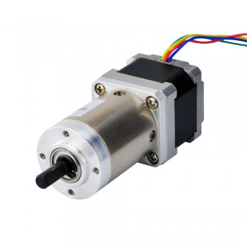 Nema 14 Schrittmotor mit Getriebe 5:1 NEMA14 0.8A 0.018 Grad 5,4 V 18Ncm 4 Drähte