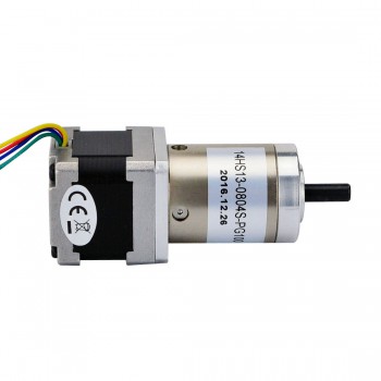 Nema 14 Schrittmotor mit Getriebe 5:1 NEMA14 0.8A 0.018 Grad 5,4 V 18Ncm 4 Drähte