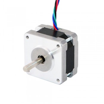 Nema 16 Schrittmotor Bipolar 0.9 deg 16Ncm 0.6A 6V 39x39x25mm 4 Draden Hybrid-Schrittmotor