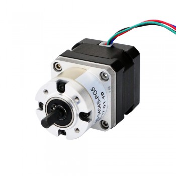 NEMA 17 Planetengetriebe Schrittmotor 5:1 Nema17 26Ncm 0.35 Grad 0.4A 12V Getriebe Schrittmotor