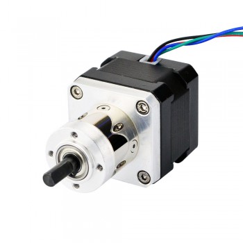 Nema 17 Getriebe Schrittmotor mit 5:1 Planetengetriebe 0.35 Grad 1.68A 26Ncm 12V Kleines Nema17 Planetengetriebe Schrittmotor