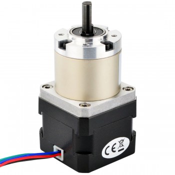 NEMA 17 Planetengetriebe Schrittmotor 27:1 Nema17 26Ncm 0.067 Grad 1.68A 12V Getriebe Schrittmotor