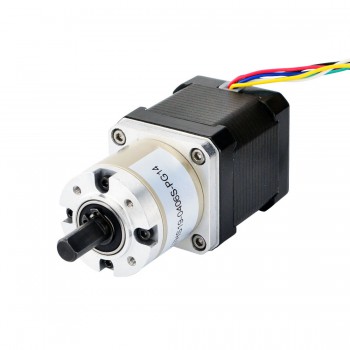 Nema 17 Getriebeschrittmotor mit 14:1 Planetengetriebe 0.131 Grad 1.68A 32Ncm 12V Getriebe Schrittmotor