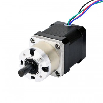 NEMA 17 Planetengetriebe Schrittmotor 5:1 Nema17 2.8V 44Ncm 0.35 Grad 1.68A Getriebe Schrittmotor