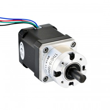 NEMA 17 Planetengetriebe Schrittmotor 5:1 Nema17 2.8V 44Ncm 0.35 Grad 1.68A Getriebe Schrittmotor