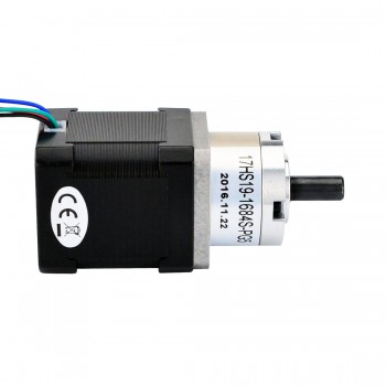 NEMA 17 Planetengetriebe Schrittmotor 5:1 Nema17 2.8V 44Ncm 0.35 Grad 1.68A Getriebe Schrittmotor