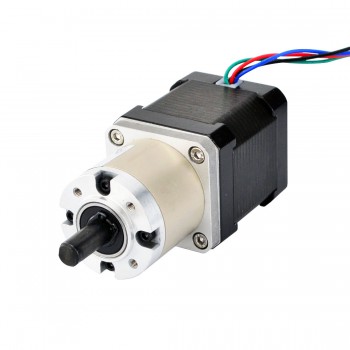 Nema 17 Getriebeschrittmotor mit 14:1 Planetengetriebe 0.131 deg 1.68A  2.8V 44Ncm Getriebe Schrittmotor