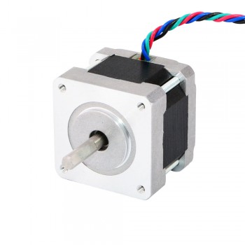 Nema 16 Schrittmotor 12 Volt Bipolar 0.9 Grad 18Ncm 0.4A 12V 4 Drähte Kleiner Hybrid-Schrittmotor