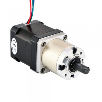 Nema 17 Getriebeschrittmotor 19:1 Planetengetriebe 0.094 Deg 2.8V 44Ncm Getriebe Schrittmotor