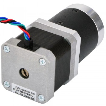 Nema 17 Getriebeschrittmotor mit 30:1 Planetengetriebe 0.06 Grad 1.68A 2.7V 39Ncm Getriebe Schrittmotor