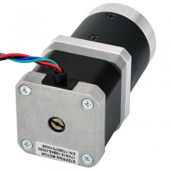 Nema 17 Getriebeschrittmotor mit 50:1 Planetengetriebe 0.036 Grad 1.68A 2.7V 39Ncm Getriebe Schrittmotor