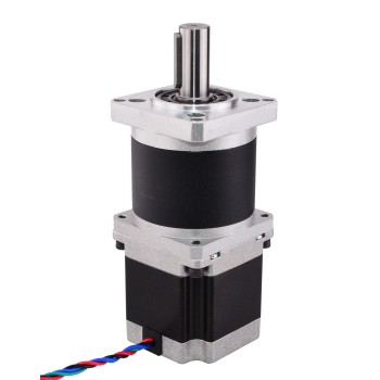 Nema 23 Getriebeschrittmotor mit 5:1 Planetengetriebe 0.36 Grad 103Ncm 2.8A 2.5V Nema23-Getriebe