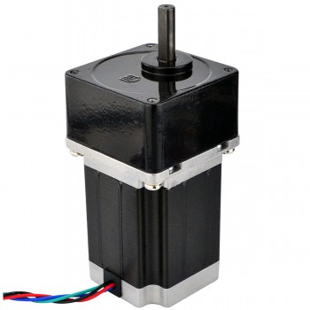 Nema 23 Schrittmotor mit 5: 1 Stirnradgetriebe 0.36 Grad 1.89Nm 2.8A 3.2V Nema23 Getriebe Schrittmotor