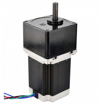 Nema 23 Schrittmotor mit 20: 1 Stirnradgetriebe 0.09 Grad 1.89Nm 2.8A 3.2V Nema23 Getriebe Schrittmotor