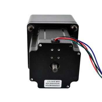 Nema 34 Schrittmotor 9:1 Stirnradgetriebe 0.2 Deg L=97mm 2.4V Bipolar Getriebe Schrittmotor mit Hinterer Welle