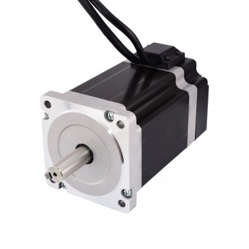 Nema 34 Closed Loop Schrittmotor mit Encoder 1000CPR 7,0 Nm 1,8 Grad Bipolar Nema34 Geschlossener Regelkreis