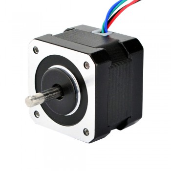 Doppelwelle Nema 17 Schrittmotor Bipolar 12 Volt 1,8 Grad 26Ncm 0.4A 12V 42x34mm 4 Drähte Hybrid-Schrittmotor