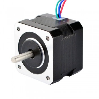 Doppelwelle Nema 17 Schrittmotor Bipolar 1,8 Grad 22Ncm 1,33A 2,8V 4 Drähte Hybrid-Schrittmotor