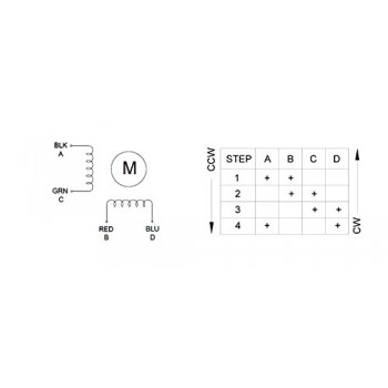 Nema 17 Schrittmotor für 3D-Drucker DIY CNC-Roboter 0,4A 1.8 Grad 12V 26Ncm 4 Draden Hybrid-Schrittmotor